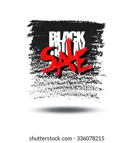 Black Friday Sale Card or Banner. 
Handmade Black Acrylic background.
PERFECT FOR: Branding, Logos, Greeting Cards, 
Stationery Design, Invitations, T-shirts, 
Packaging Posters, Typographic Design.