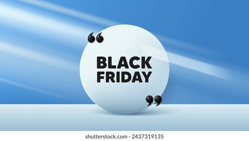 Black Friday Sale. Circle frame, product stage background. Special offer price sign. Advertising Discounts symbol. Black friday round frame message. Minimal design offer scene. Vector