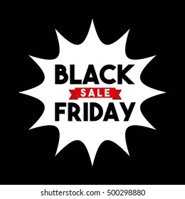 black friday sale commerce vector illustration design