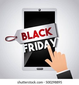 black friday sale commerce vector illustration design