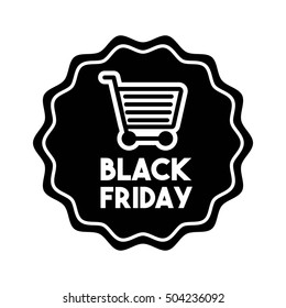 black friday sale commerce vector illustration design