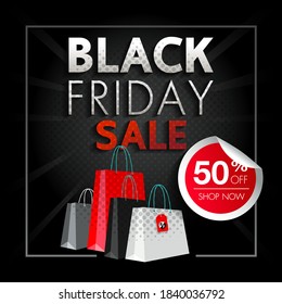 BLACK  FRIDAY  SALE  CONCEPT BANNERS TEMPLATE