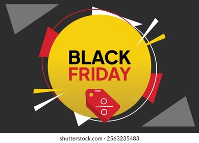 Black Friday sale concept. Colored flat vector illustration isolated.