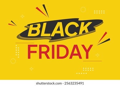 Black Friday sale concept. Colored flat vector illustration isolated.