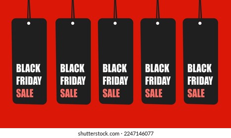 black friday and sale concept, vector illustration