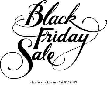 Black Friday Sale - custom calligraphy text