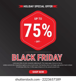 Black friday sale. Black Friday is the day following Thanksgiving Day in the United States Since 1952. Eps10 Vector