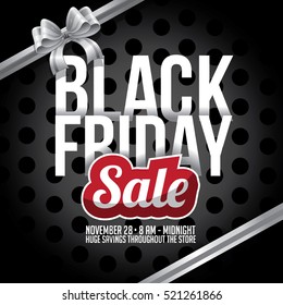 Black Friday sale design. Background with copy space. Marketing template for Black Friday retail event. Eps10 vector.