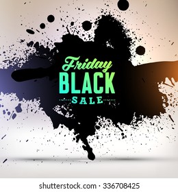 Black Friday Sale Design Element. Vector illustration for your Business Artwork.