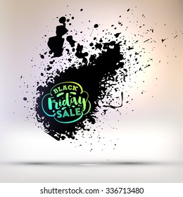 Black Friday Sale Design Element. Vector illustration for your Business Artwork.