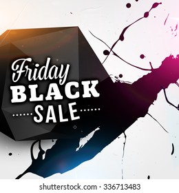 Black Friday Sale Design Element. Vector illustration for your Business Artwork.