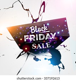 Black Friday Sale Design Element. Vector illustration for your Business Artwork.
