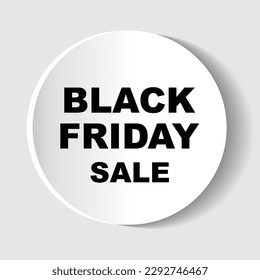 Black Friday Verkauf Design Elemente. Vektorgrafik.