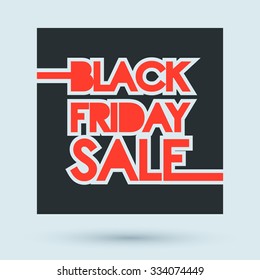 Black Friday Sale design poster. Vector illustration.
