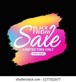 Black Friday sale design template. banner. Vector illustration
