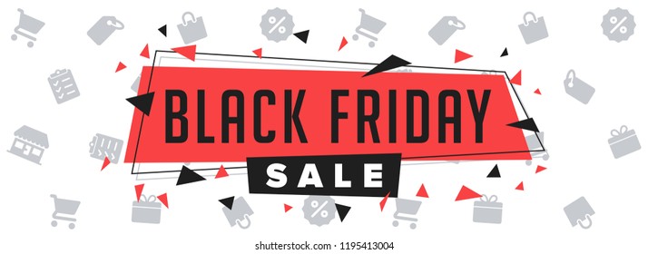 Black Friday Sale design template. Black Friday banner. Vector illustration Black friday sale sticker or black friday discount banner. Special offer sale tag discount symbol retail sticker