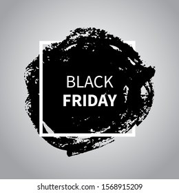 Black Friday Sale design template. Black Friday vector banner 