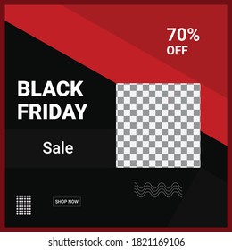 Black Friday Sale design template. Black Friday banner. 