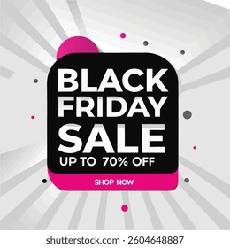 Black friday sale design template. Decorative black bow with price tag. Vector illustration.
