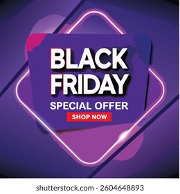 Black friday sale design template. Decorative black bow with price tag. Vector illustration.