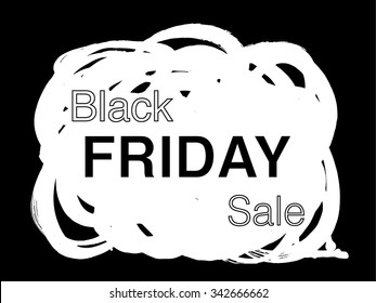 Black Friday Sale design template. Abstract Vector Illustration. Black Friday banner. 