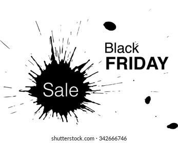 Black Friday Sale design template. Abstract Vector Illustration. Black Friday banner. 