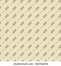 Black friday sale design template seamless pattern. Sale Wallpaper. Sale seamless pattern backdrop.