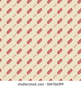 Black Friday Sale Design Template. Sale Seamless Pattern. Vector Illustration Background. 