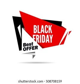 Black Friday sale design template. Black Friday banner. Vector illustration