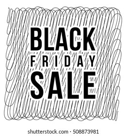 Black Friday sale design template. Vector illustration