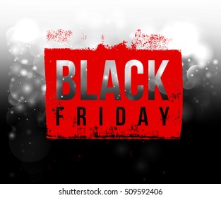 Black Friday sale design template. Vector illustration
