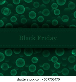 Black Friday Sale Design Template. Vector Illustration Background.