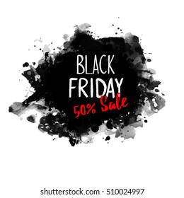 Black Friday sale design template, banner, discount for clothing, electronics, games, furniture, cars, online shopping. Vector illustration. 