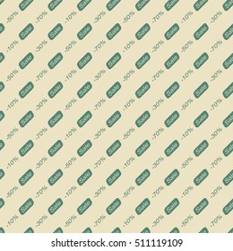 Black Friday Sale Design Template. Sale Seamless Pattern. Vector Illustration Background.