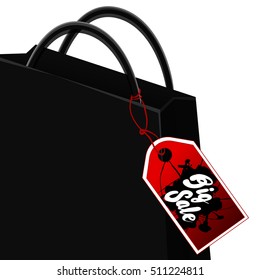 Black friday sale design template. Vector illustration