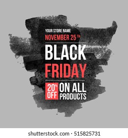 Black friday sale design template. conceptual layout for web and print.