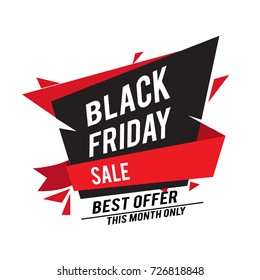 Black Friday sale design template with modern and simple design, place for text, November late Discount Offer. Can used for Design of Advertising, Promotion, Banner, Flyer, Poster.