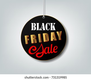 Black Friday sale design template. Black Friday banner