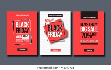 Black friday sale design template. conceptual layout for web and print.