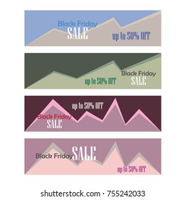 Black Friday sale design template. Black Friday concept.Vector illustration.