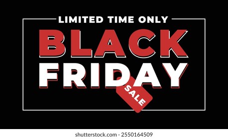 black friday sale discount banner promotion design template