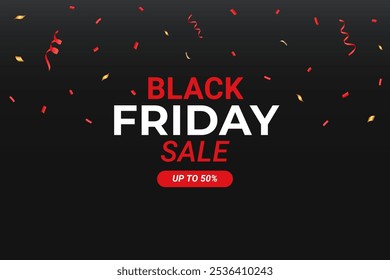 Black Friday Rebajas, cartel de descuento