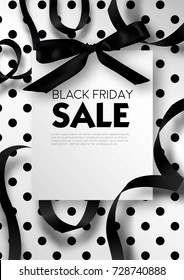 Black Friday sale discount promo offer poster or advertising flyer and coupon.