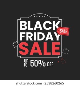 Black friday venda desconto social media post modelo, aplicativos móveis, banners design, Conjunto de banner de mídia social venda de sexta-feira preta.