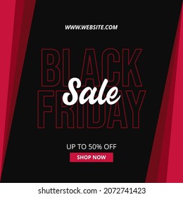 Black Friday Sale with discount. Vector illustration