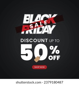 Black Friday Sale Discount Vector Design