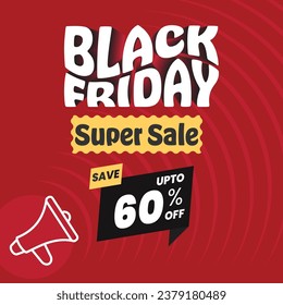 Black Friday Sale Discount Vector Design