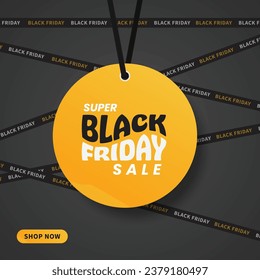 Black Friday Sale Discount Vector Design