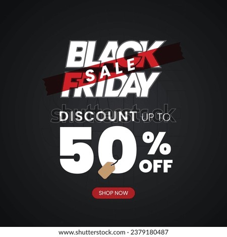 Black Friday Sale Discount Vector Design