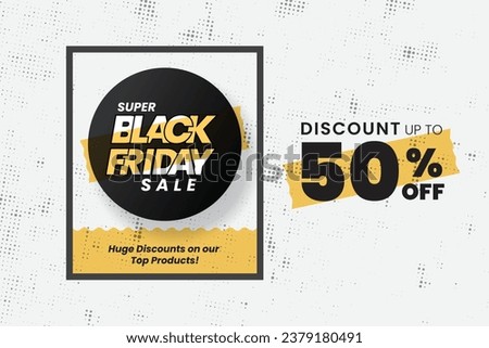 Black Friday Sale Discount Vector Design